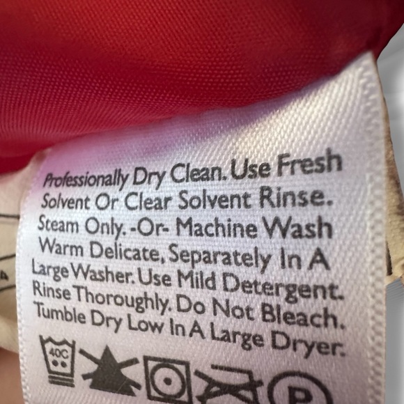 NWOT Eddie Bauer Goose Dow Red EB700 Quilted Puffer Jacket Size Small - Picture 12 of 12